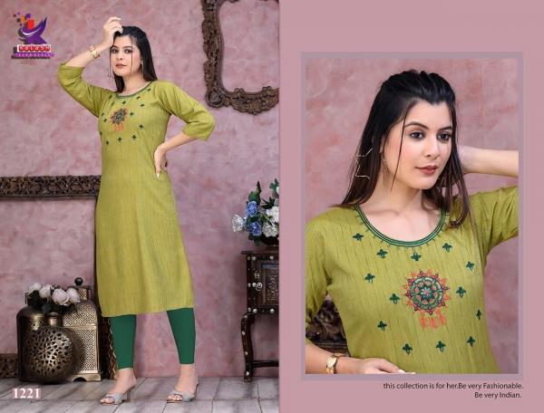 Kalash Royal Queen Rayon Designer Embroidery Kurti Collection